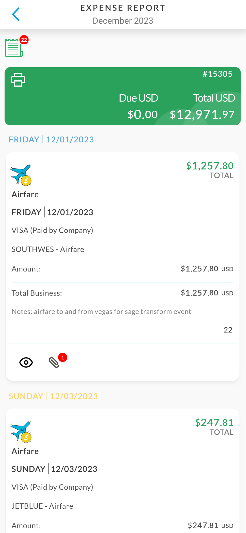 Mobile Expense