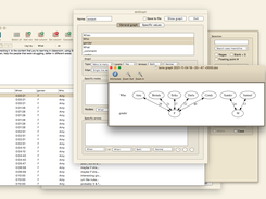 Graphviz output connecting two columns of the table
