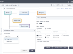 Maximize performance with smart query results caching, dataset extracts, and metadata caching. By leveraging in-memory and columnar data storage, you can benefit from faster response times, enhanced scalability, and accelerated analytics, all while maintaining the accuracy and reliability of your data.