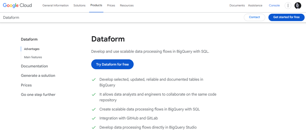 Dataform Screenshot 1