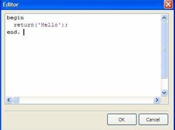 Pascal script editor