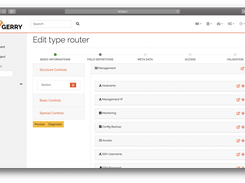 define object types with drag&drop in an easy WebUI