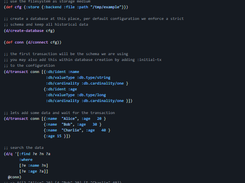 Datahike Screenshot 1