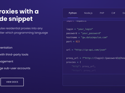 DataImpulse proxy integration example with a ready-to-use code snippet