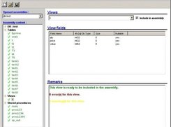 Creation of an assembly with MySql 5.x (views screen)