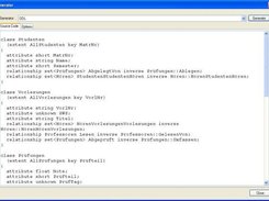 Generate physical objectoriented code (ODL) for a OO-DB