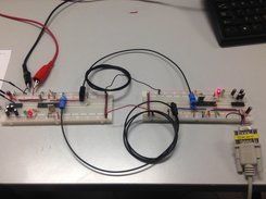 Breadboarded communication over fiber network