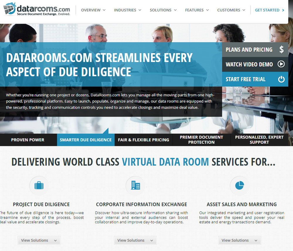 DataRooms.com Screenshot 1