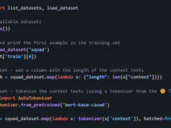 Datasets Screenshot 1