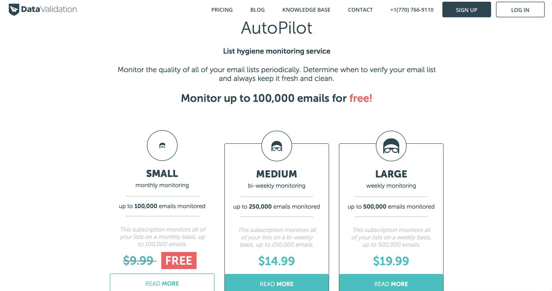 Email verification monitoring service