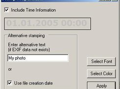 Changing stamp properties dialog