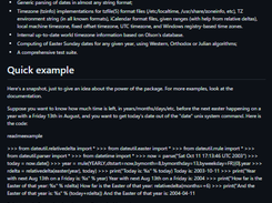 dateutil Screenshot 1