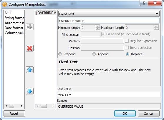 Manipulator editor