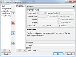 Editor for manipulating the values