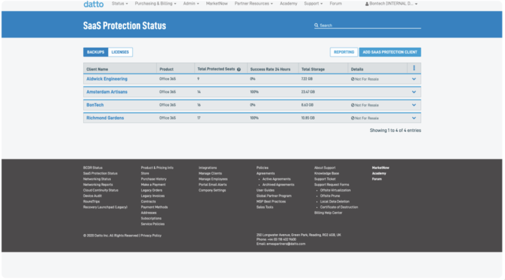 Datto File Protection Screenshot 1