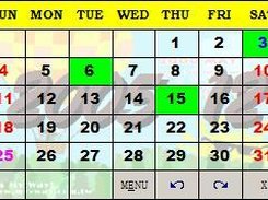 The main window of Calendar Sparrow.