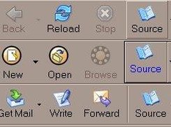 Use toolbar to run default editor and access to menu