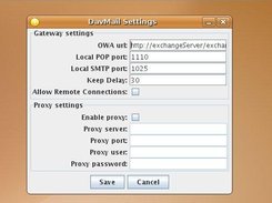 Davmail tray icon on Linux Ubuntu