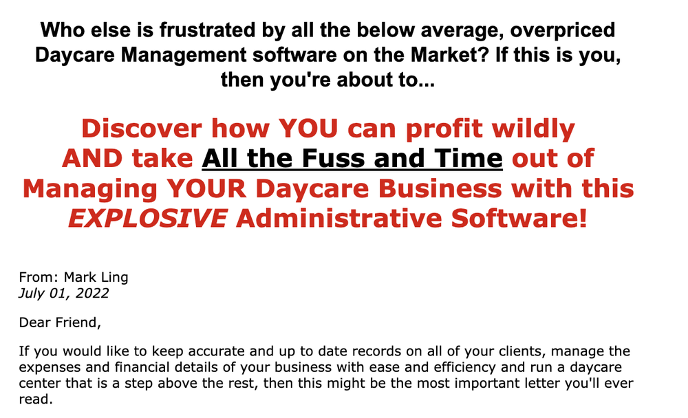 Daycare Manager Pro Screenshot 1