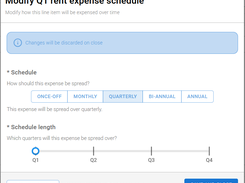 Select your expense schedule for auto smoothing including reversal journals in foreign currencies 