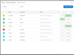 Create teams, set budget, max limits and viewing preferences 