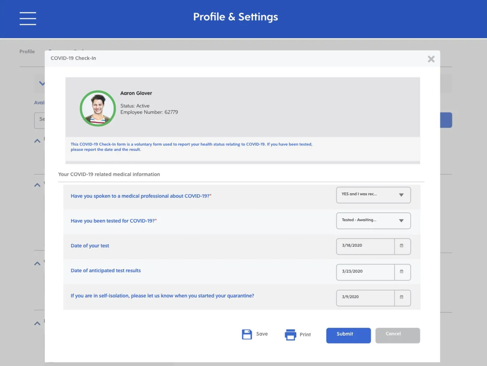Dayforce Employee Safety Monitoring Screenshot 1