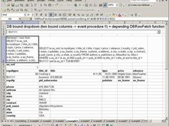 DBfunctions: DBbound dropdown and RowFetch