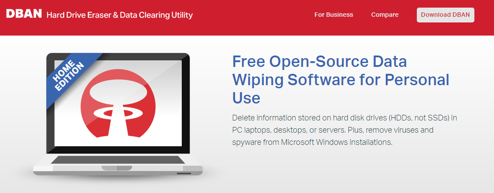 DBAN Screenshot 1