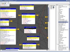 This is the main design view for a working schema.