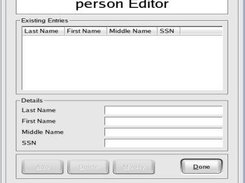 GUI generator preview window.