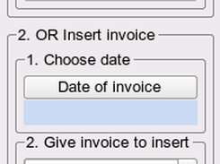 Insert missing supplier invoice step by step