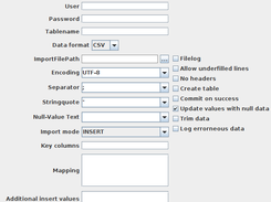 DbCsvImport GUI