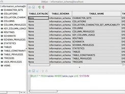 DbEye v0.0.0 browsing MySQL information_schema (OS/X)