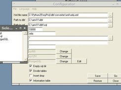 Selecting sql file format