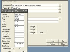 Changing sql file format