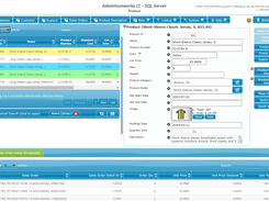 Main form showing 4 joined tables