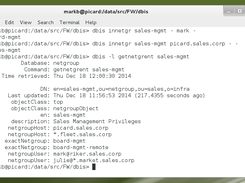 DBIS client tool with netgroup