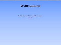 Welcome-Page (Vers 0.9.9.1)