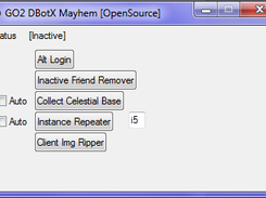 [9/9/2011] DBotX Ver. 0.5, Everything visible except image ripper is working.