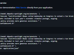 DBpedia Spotlight Screenshot 1