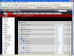 dbXwebApp Admin Tree Komponenten