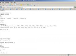 Sample input data passed to program