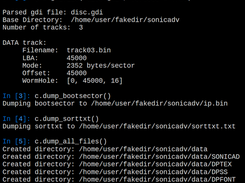 Typical manual usage (ipython)