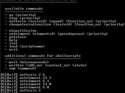 DCLRail Shell running on QNX
