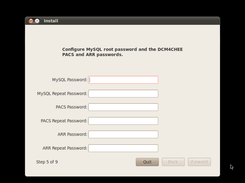 Configure DCM4CHEE from the OS installer