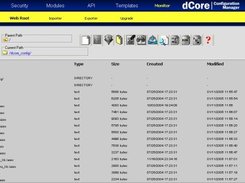 dCore Configurator Web Root File Manager