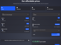 DCXV VPS Server selection