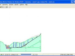 Ending configuration for Vaiont landslide simulation.