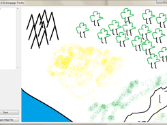 Screen when you first open the program (with a map!)