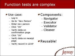 Functional tests are complex, so use components